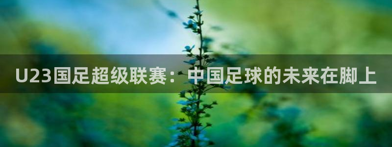178体育直播免费观看全部视频：U23国足超级联赛：中国足球的未来在脚上